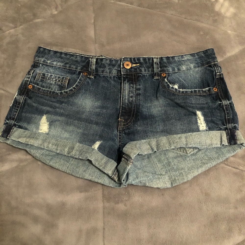 denim shorts